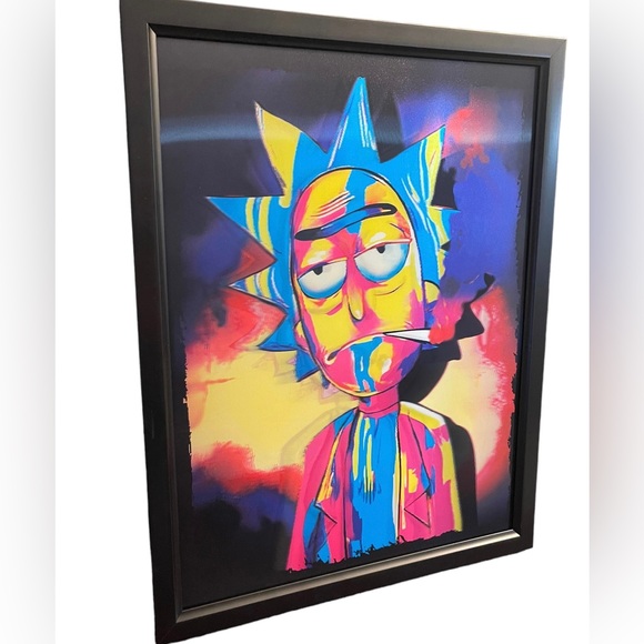 📦 New Rick and Morty 420 Framed 3D Lenticular Poster / Picture - Picture 2 of 5